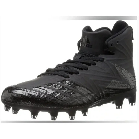 Adidas Freak X Carbon Mid Men's Football Cleats Triple Black Size 17 -NEW NO BOX - Picture 12 of 14
